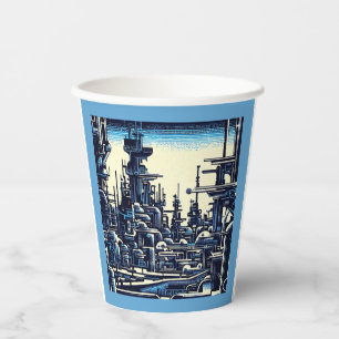 Gobelets En Papier Sciage urbain futuriste SF 4