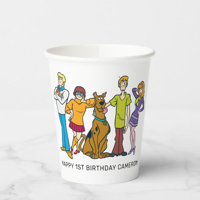 Gobelets En Papier Scooby-Doo et l'anniversaire Super de Gang (Gauche)