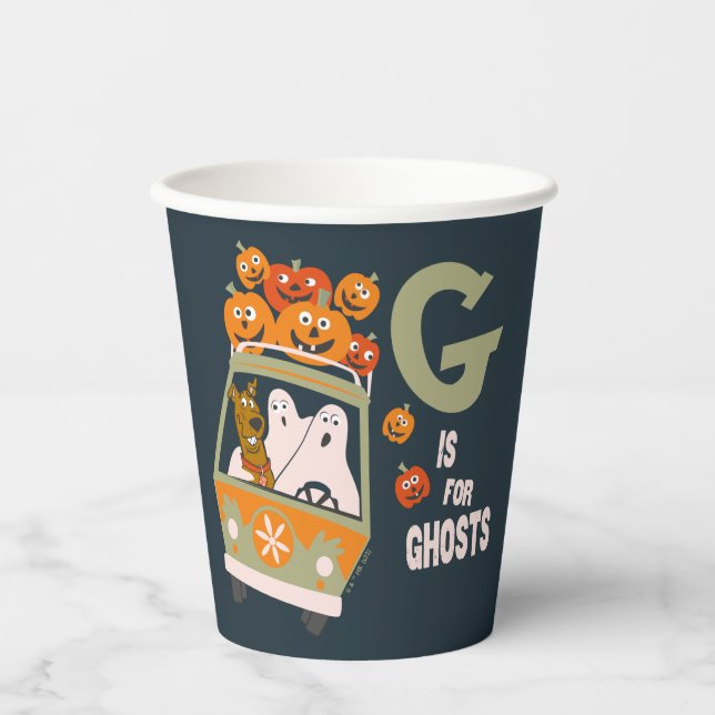 Gobelets En Papier Scooby-Doo | G est pour Ghosts (Recto)