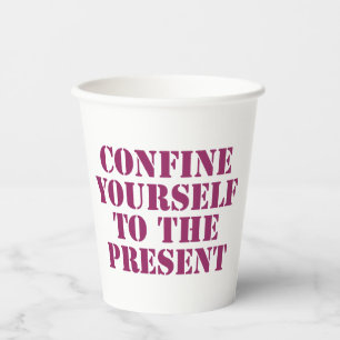 Gobelets En Papier Se limiter à la citation de motivation actuelle