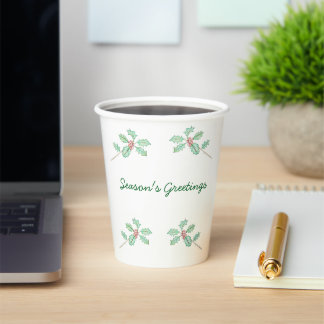 Gobelets En Papier Season's Greetings  Paper Cup