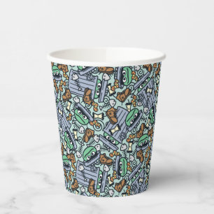Gobelets En Papier Sésame Sésame   Oscar le Motif de groupe