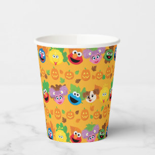 Gobelets En Papier Sesame Street Autumn quitte Motif