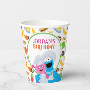 Gobelets En Papier Sesame Street Cookie Monster Foodie Camion