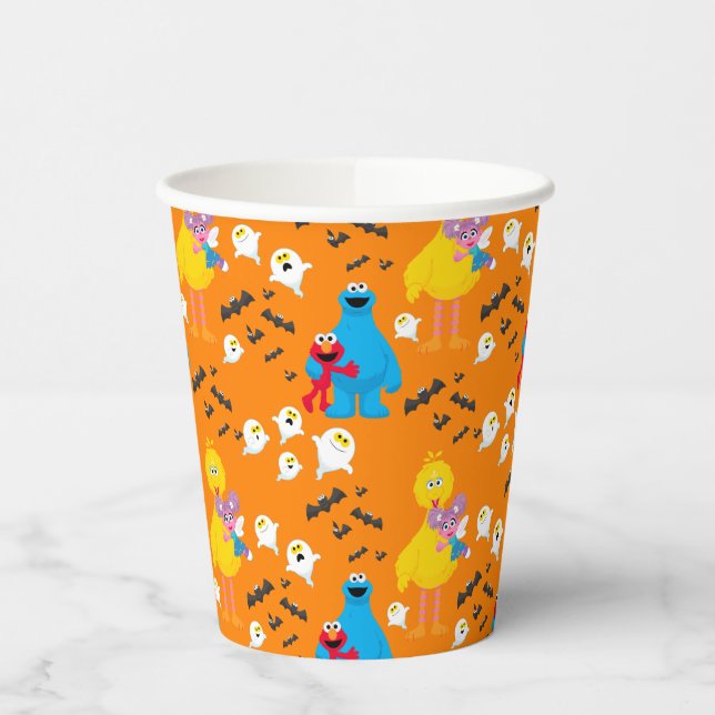 Gobelets En Papier Sesame Street Halloween chauves-souris et fantômes (Gauche)