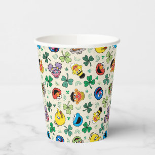 Gobelets En Papier Sesame Street St. Patrick's Day Motif