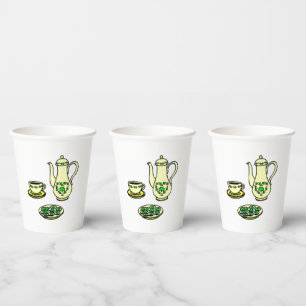 Gobelets En Papier Set de thé irlandais St. Patrick's Day