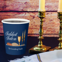Shabbat Shalom Custom Blue Sabbath Dîner