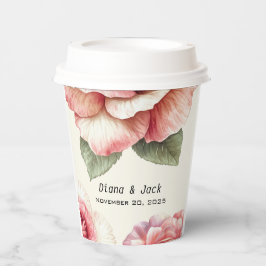 Gobelets En Papier Shabby Pink Rose