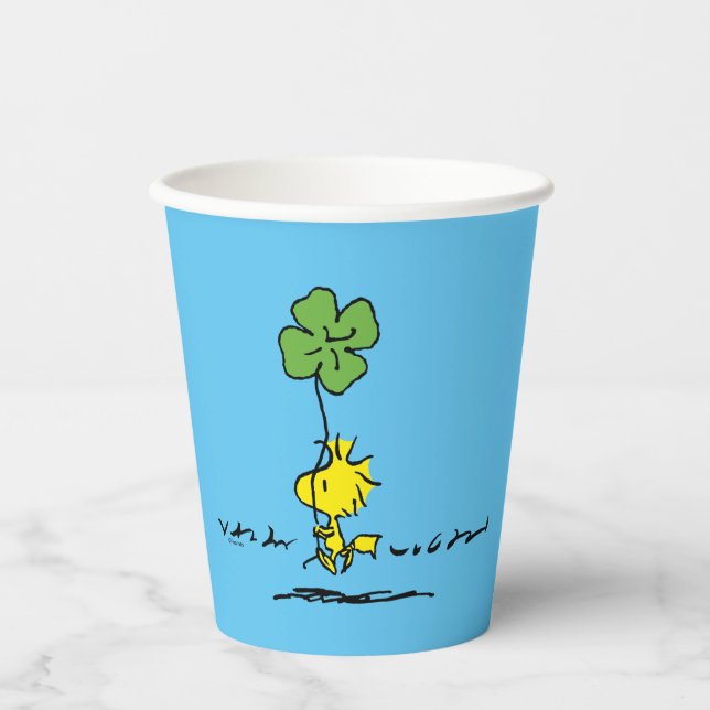 Gobelets En Papier Shamrock de transport de bois (Recto)