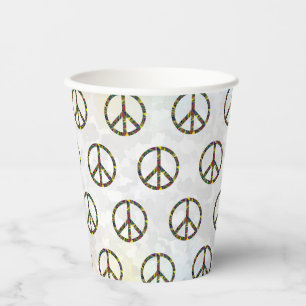 Gobelets En Papier Signe de paix