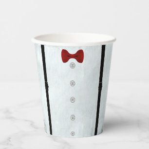 Gobelets En Papier Simple Elegant Little Gentleman Baby shower Party