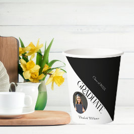 Gobelets En Papier Simple Graduation noir et blanc