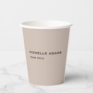 Gobelets En Papier Simple Professionnel Moderne