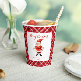 Gobelets En Papier Simple Santa Clause Noël
