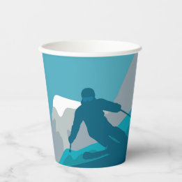 Gobelets En Papier Ski alpin