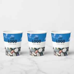 Gobelets En Papier Sky Birds Flying Business Logo