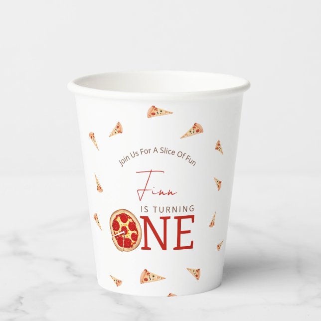 Gobelets En Papier Slice of Fun First Birthday Paper cup (Recto)