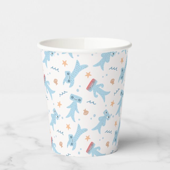 Gobelets En Papier Slumberkins Hammerhead Pattern Birthday (Gauche)
