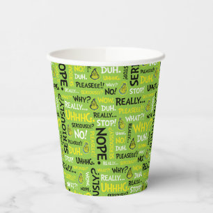 Gobelets En Papier Snarky Grinch Modèle de phrase Grinch Snarky
