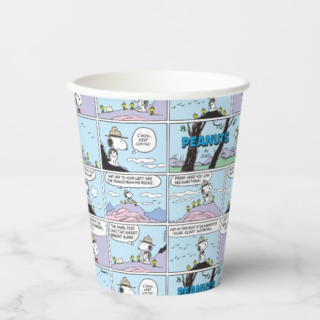 Gobelets En Papier Snoopy & Friends | Aller Randonnée (Recto)