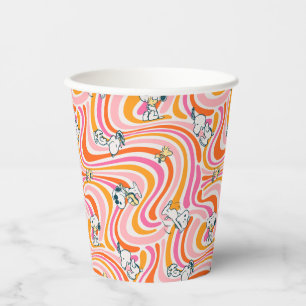 Gobelets En Papier Snoopy & Woodstock Super Vibes Motif orange