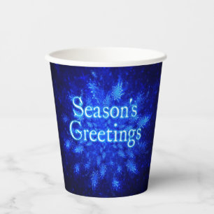 Gobelets En Papier Snowburst - Bonnes Fêtes