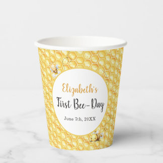 Gobelets En Papier So Sweet To Bee Birthday