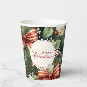 Gobelets En Papier Soirée de Noël élégante personnalisée