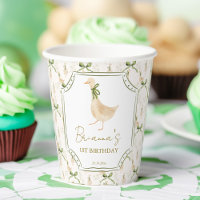 Soirée d'oie rime fête d'anniversaire monogrammed