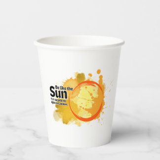 Gobelets En Papier Sois Comme Le Soleil,