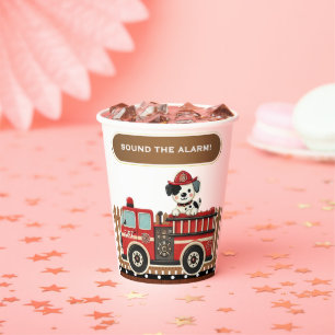 Gobelets En Papier Sonne l'alarme ! Baby shower de camion moderne