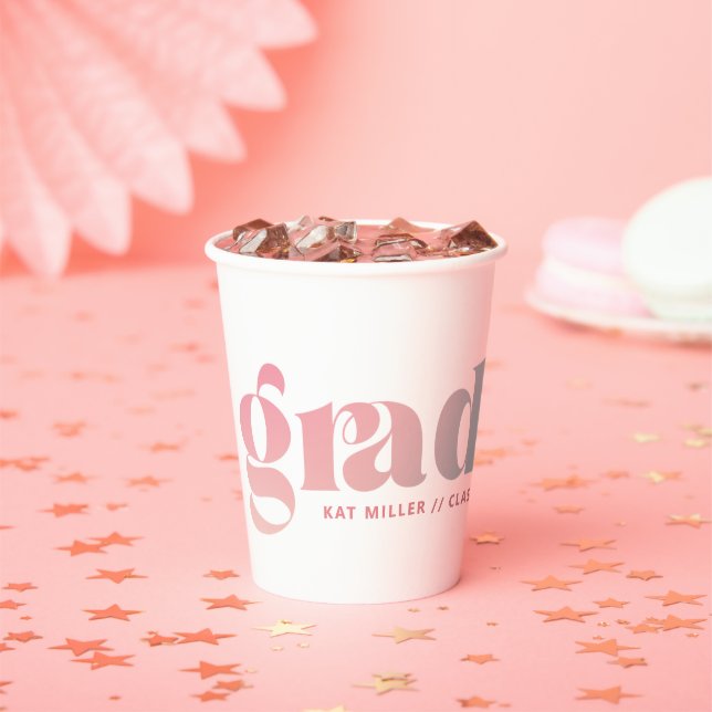 Gobelets En Papier Sorbet Gradient Graduation Party (Insitu)