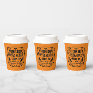 Gobelets En Papier sorcières cool brassent café Halloween