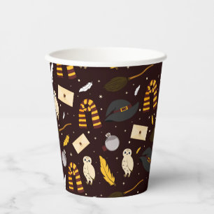Gobelets En Papier Sorcières, sorciers et Motif magique