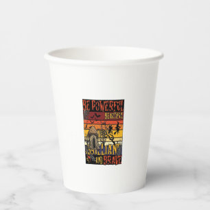 Gobelets En Papier Soyez un champignon d'Halloween puissant beau bril
