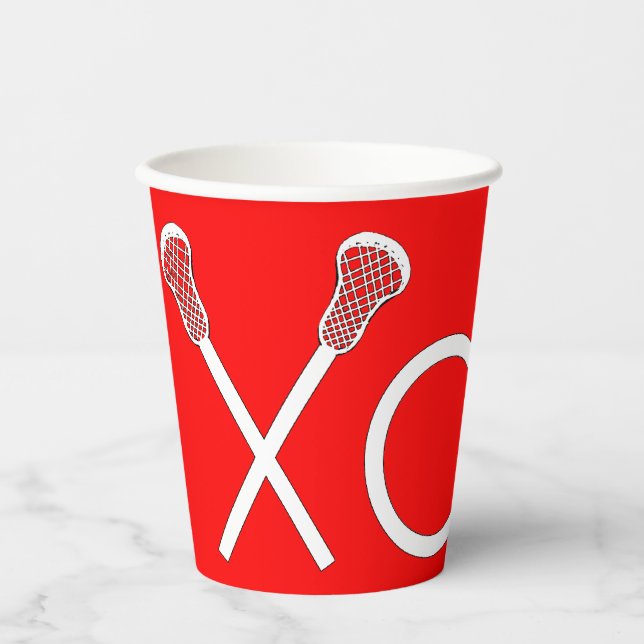 Gobelets En Papier Sports de crosse (Recto)