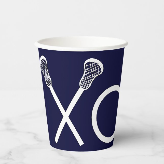 Gobelets En Papier Sports de crosse (Recto)