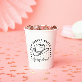 Gobelets En Papier Spring break girls party cowboy casquette esthétiq