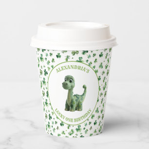 Gobelets En Papier St patrick Lucky One Dinosaur Paper Cup