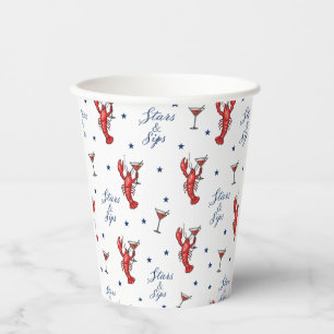 Gobelets En Papier Stars & Sips America 250 Été côtier