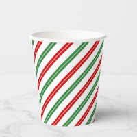 Sucre de canne Noël rayures Rouge Vert