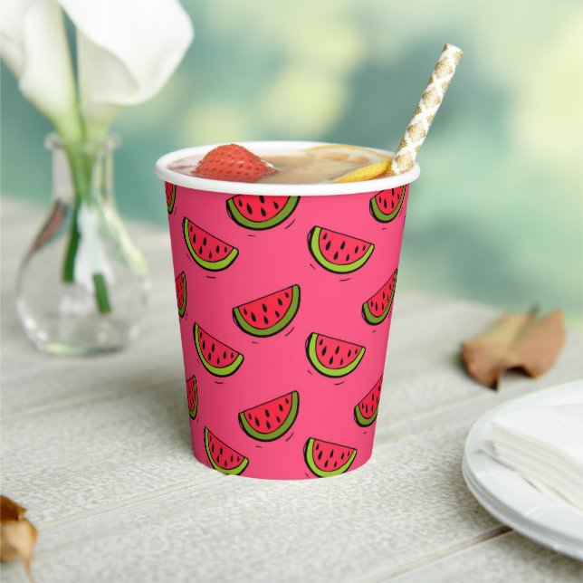 Gobelets En Papier Summer Watermelon (Insitu)