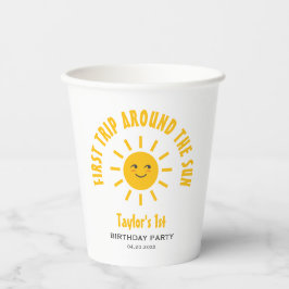 Gobelets En Papier Sunshine Premier Voyage Autour Du Soleil Premier A