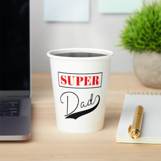 Gobelets En Papier Super papa (Insitu)