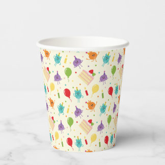 Gobelets En Papier Super simple | Motif de gâteau d'anniversaire