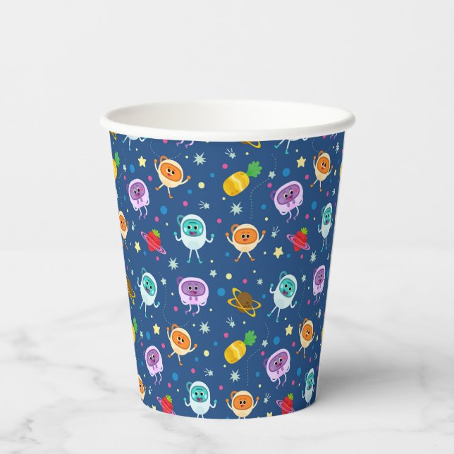 Gobelets En Papier Super simple | Nombres de bosses espace Anniversai (Verso)