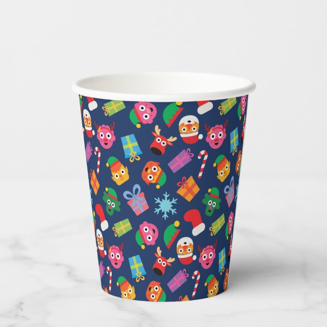 Gobelets En Papier Super simple | Noodle & Pals Motif de vacances (Verso)