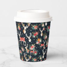 Superbe renne de Noël Floral