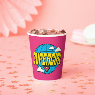 Gobelets En Papier Supergirl Graphique Pop Mondial